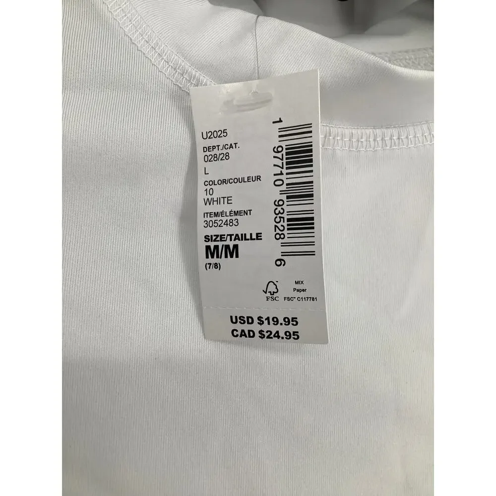 The Children's Place Boy's Medium White Basic Short Sleeve Preppy T-Shirt I11-16